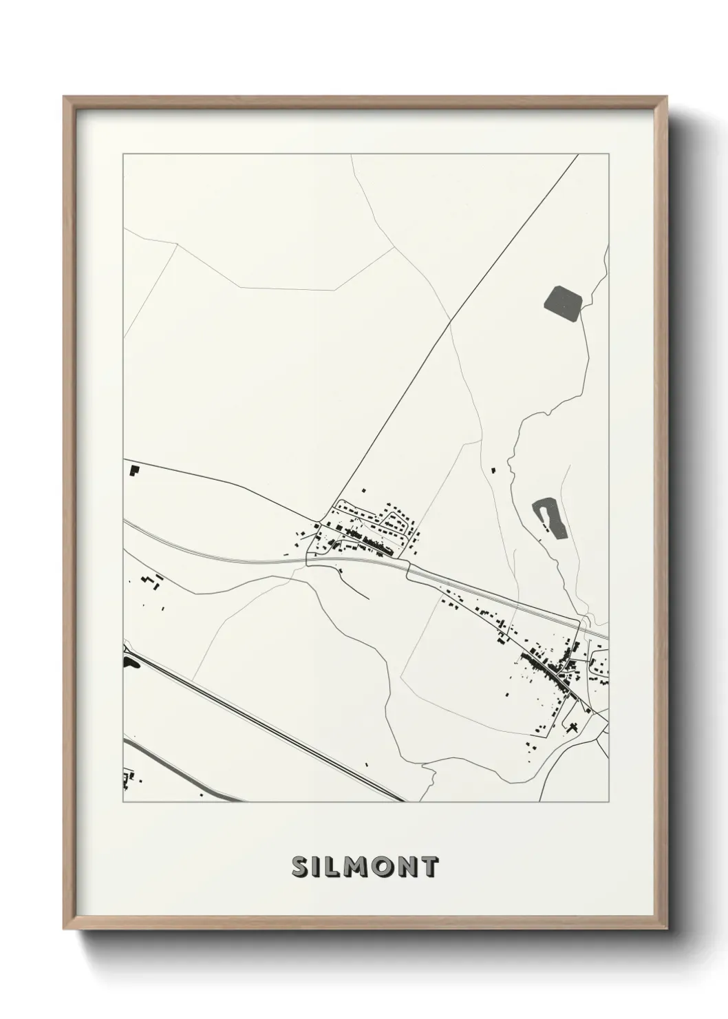 Un poster carte Silmont