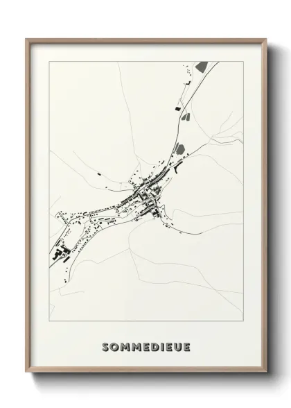Une affiche de carte sur Sommedieue