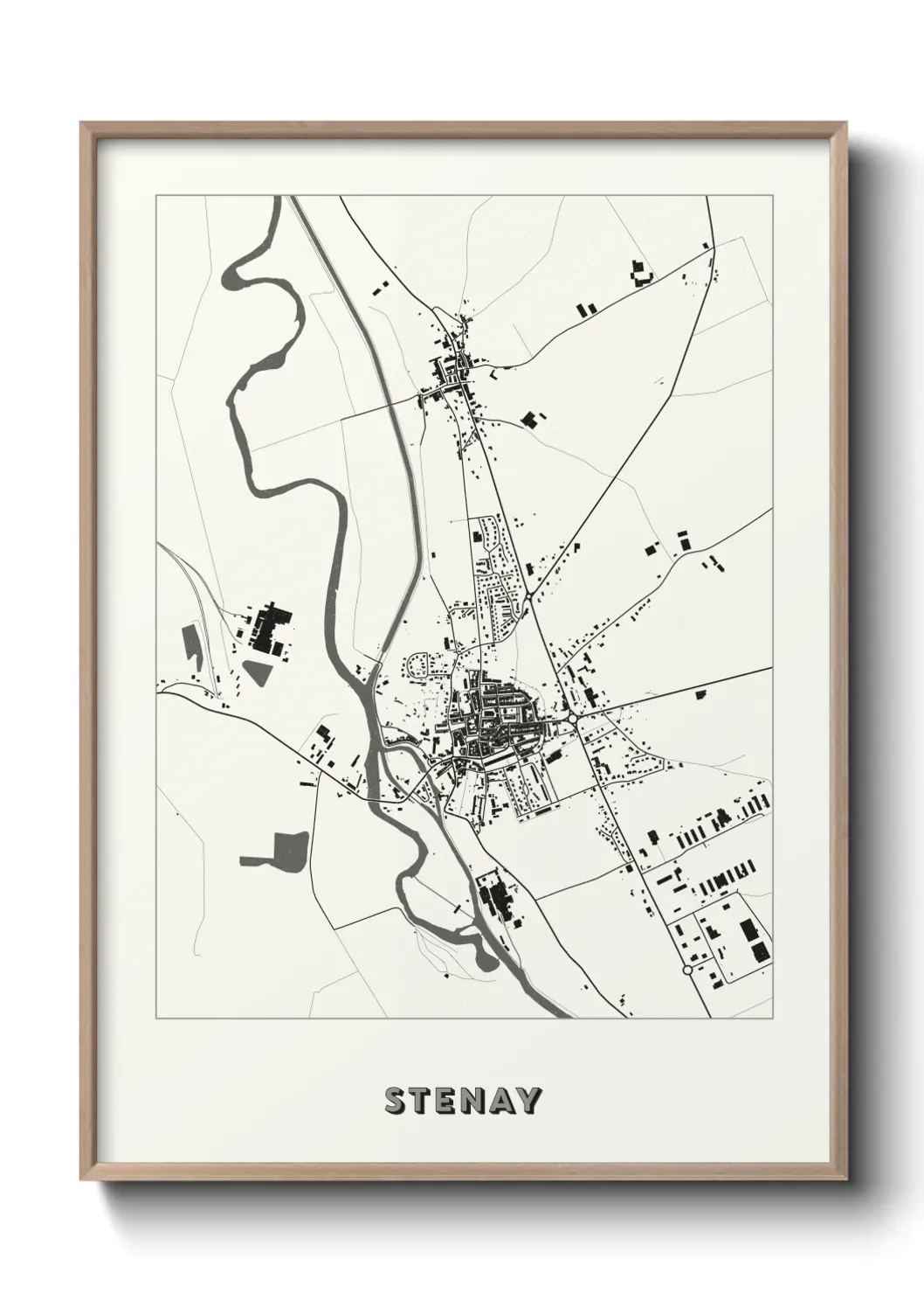 Un poster carte Stenay