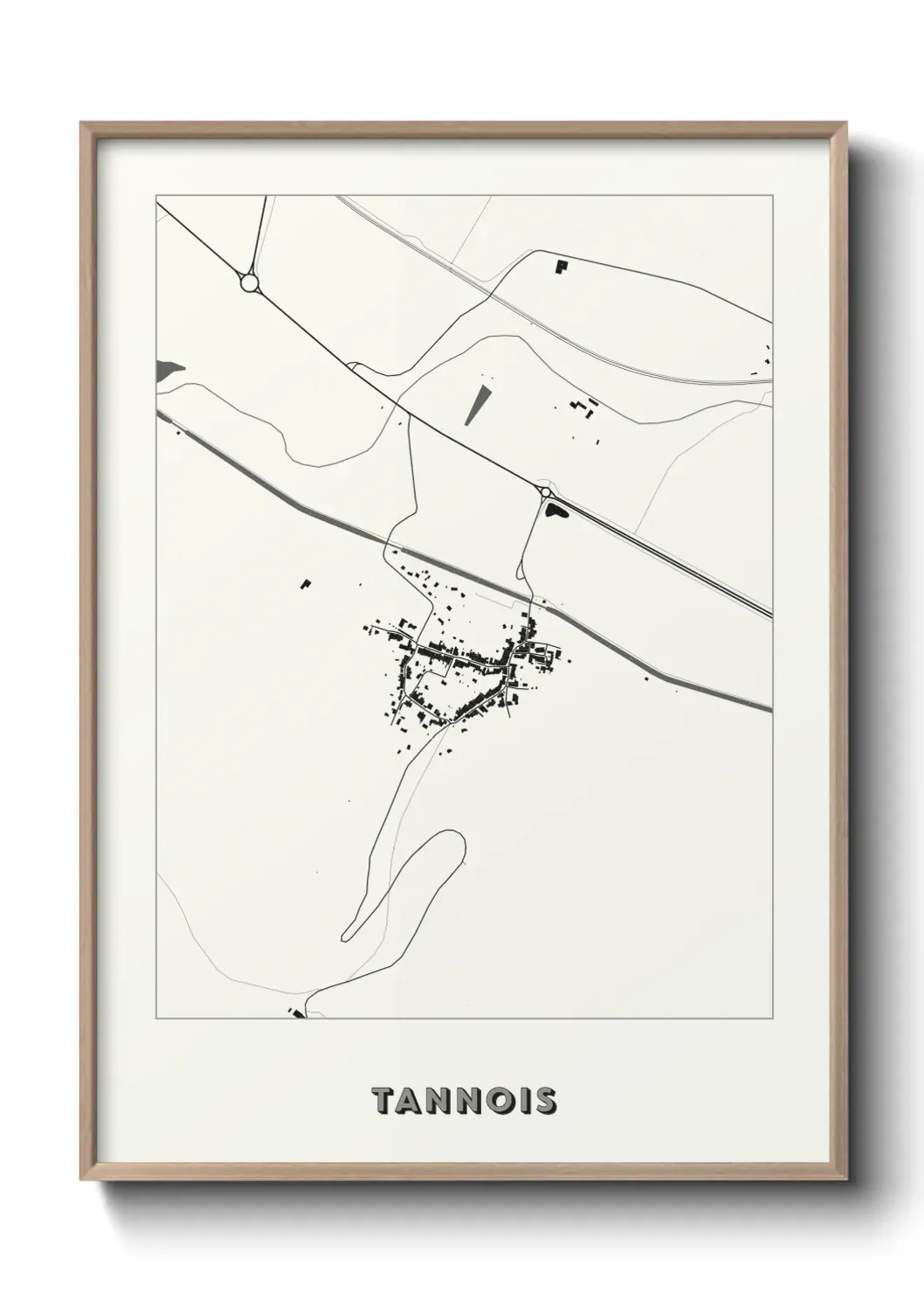 Un poster carte Tannois