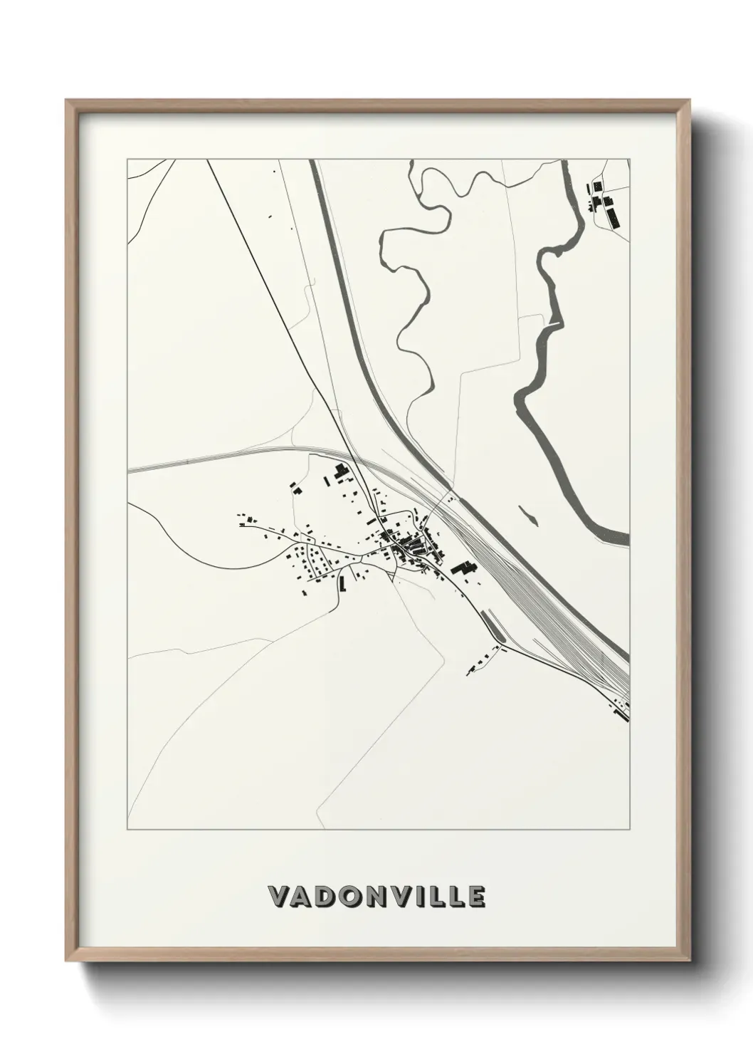 Un poster carte Vadonville