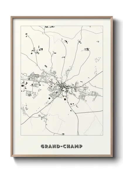 Une affiche de carte sur Grand-Champ