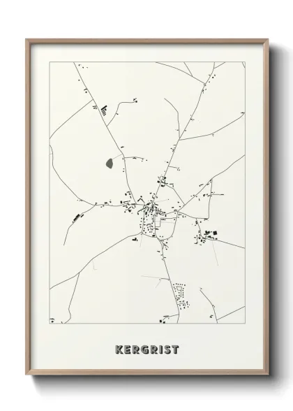 Une affiche de carte sur Kergrist