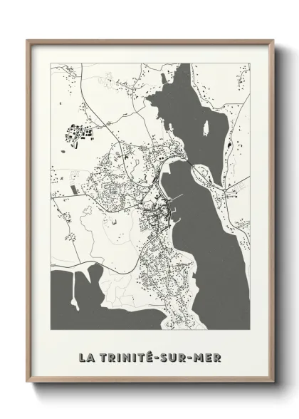 Une affiche de carte sur La Trinité-sur-Mer