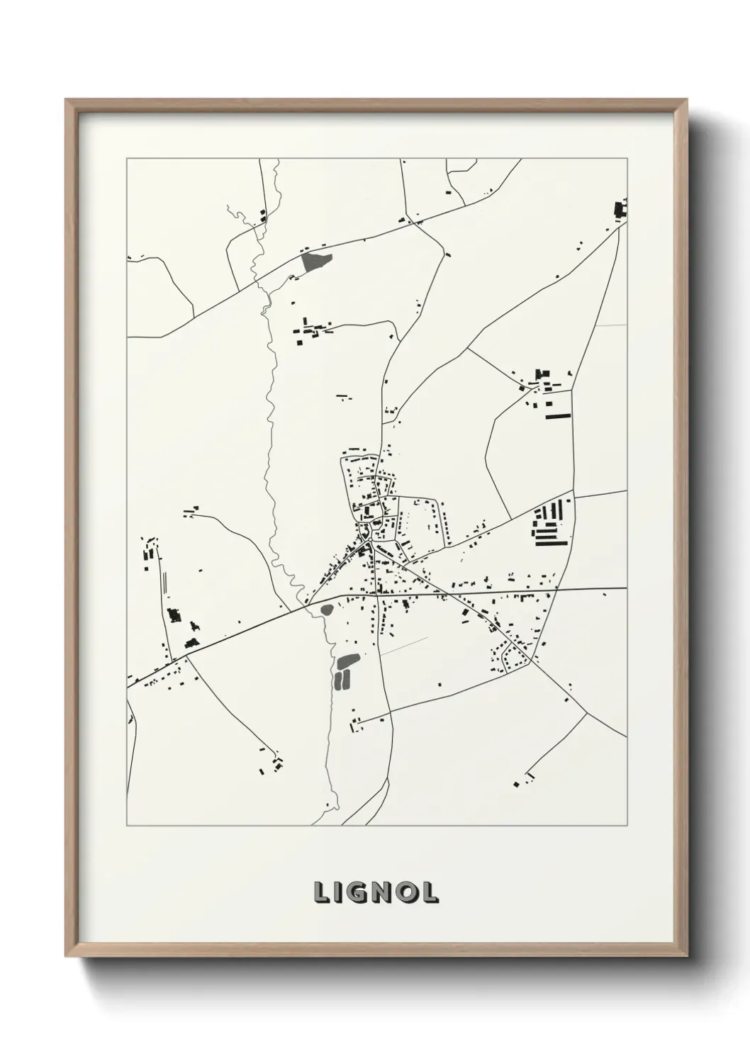 Un poster carte Lignol