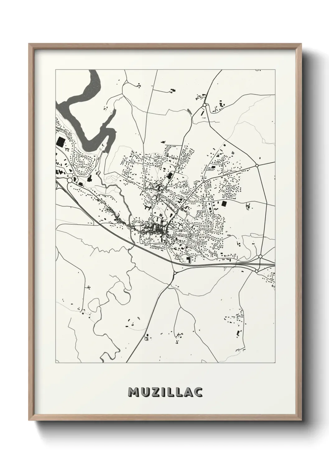 Un poster carte Muzillac