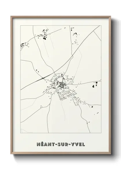 Une affiche de carte sur Néant-sur-Yvel