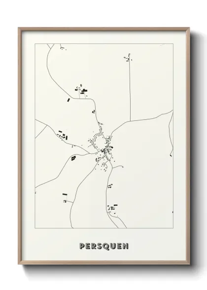 Une affiche de carte sur Persquen