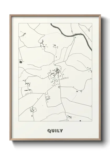 Une affiche de carte sur Quily