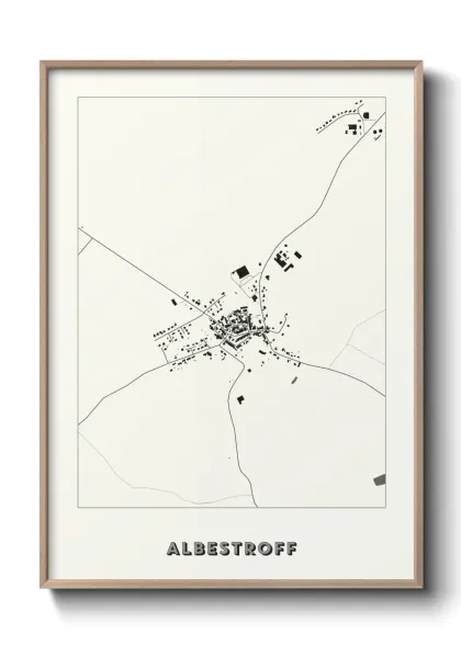 Une affiche de carte sur Albestroff