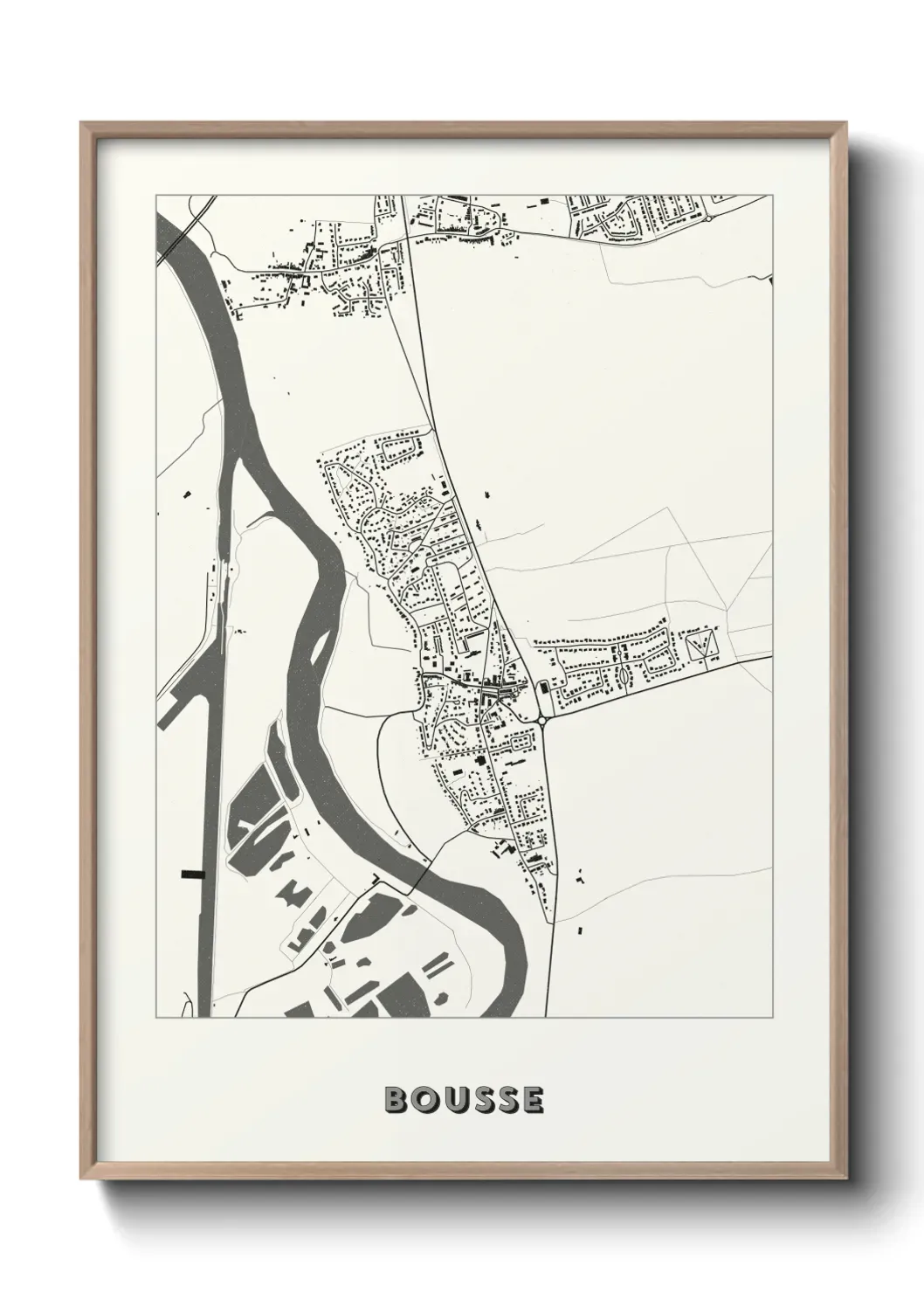 Un poster carte Bousse
