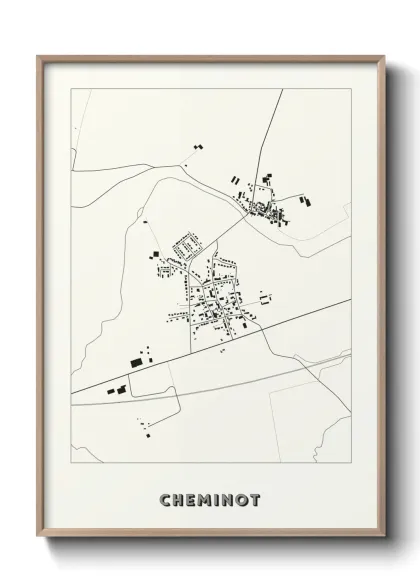 Une affiche de carte sur Cheminot