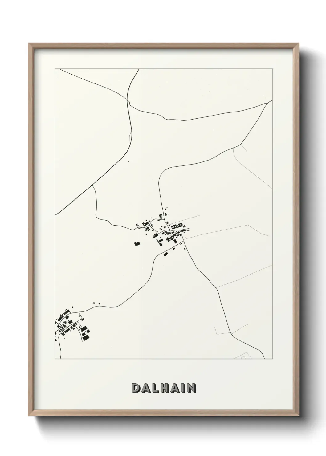 Un poster carte Dalhain