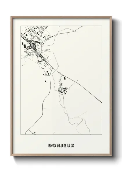 Une affiche de carte sur Donjeux