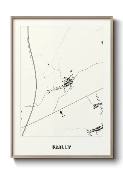 Une affiche de carte sur Failly