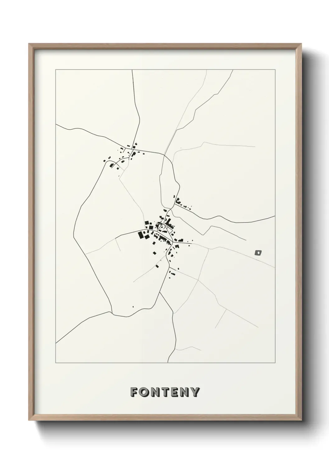 Un poster carte Fonteny
