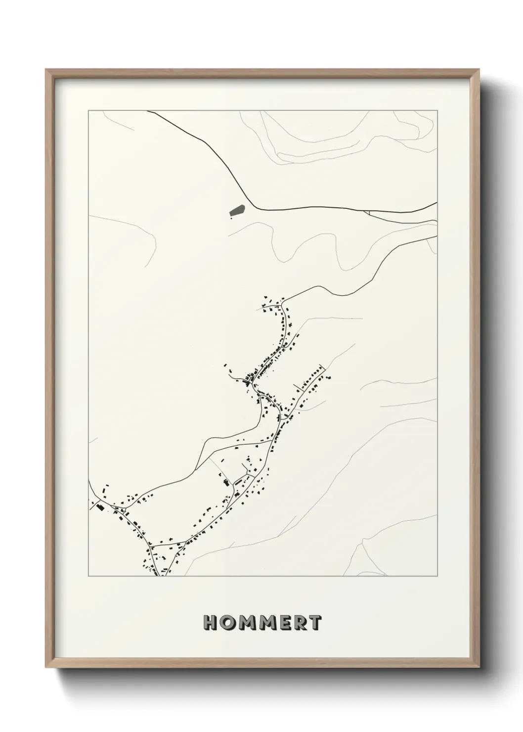 Un poster carte Hommert