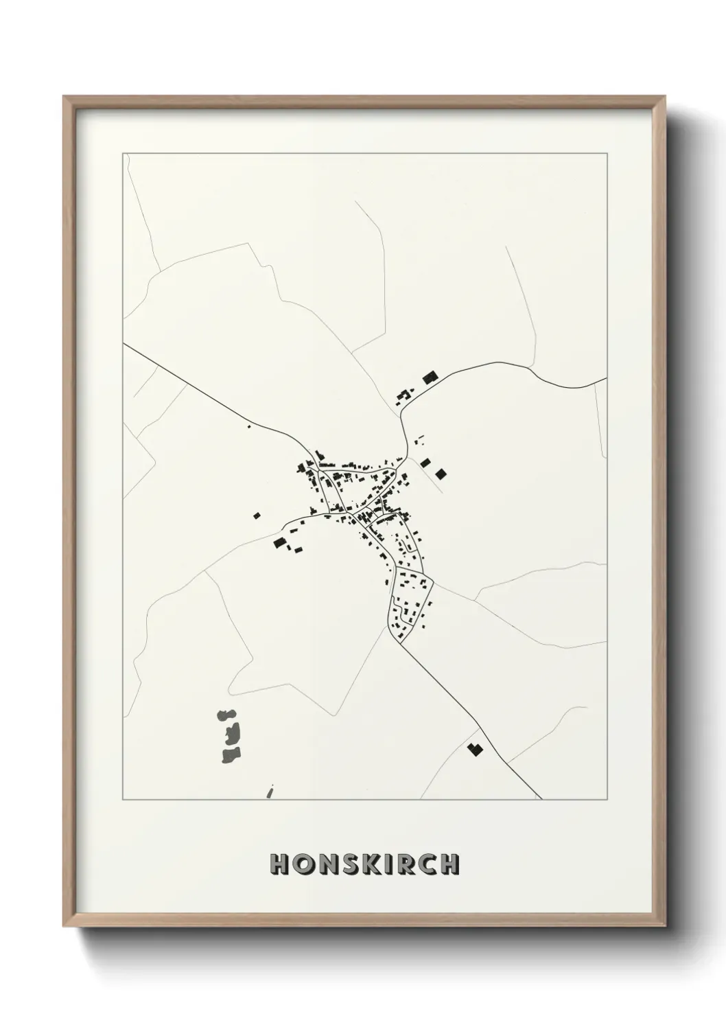 Un poster carte Honskirch