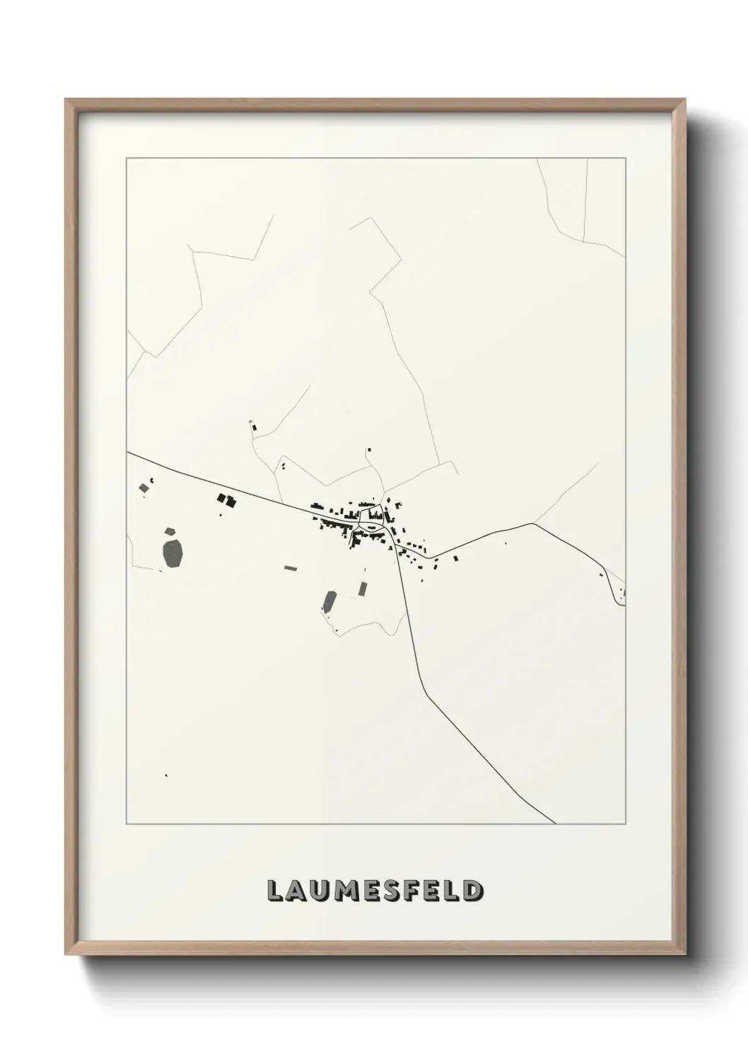 Un poster carte Laumesfeld