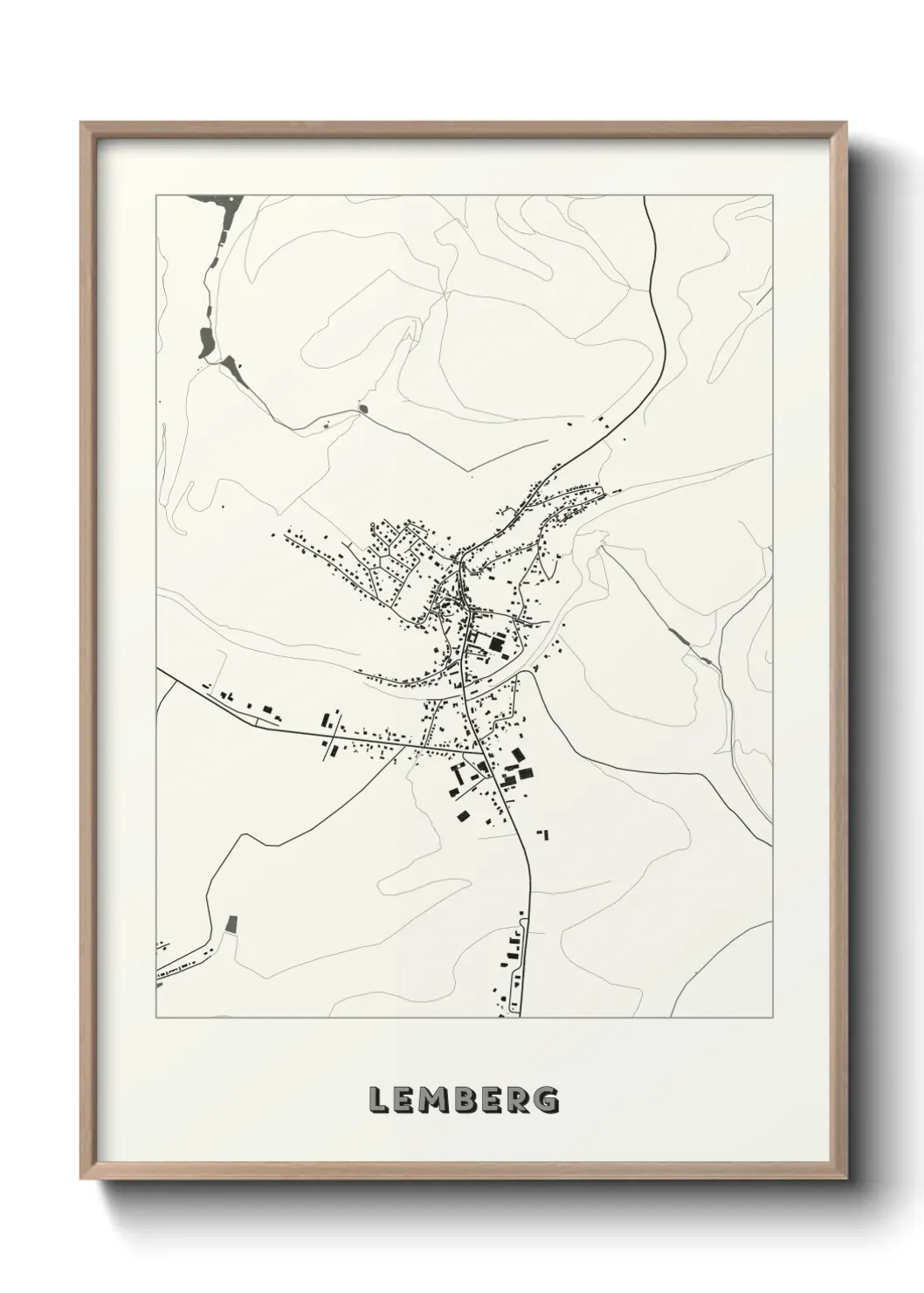 Un poster carte Lemberg