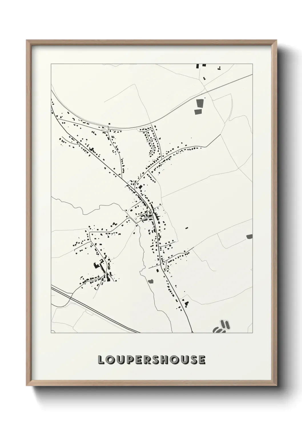 Un poster carte Loupershouse
