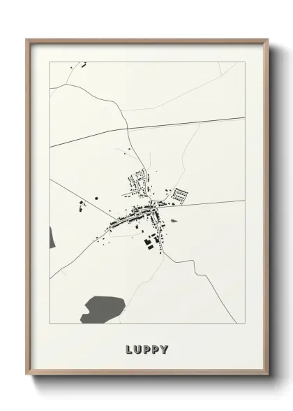 Une affiche de carte sur Luppy