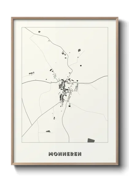 Une affiche de carte sur Monneren