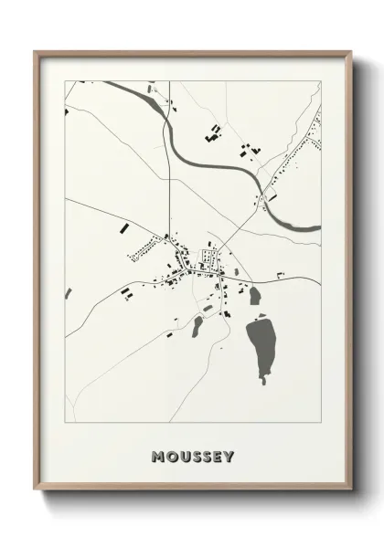 Une affiche de carte sur Moussey