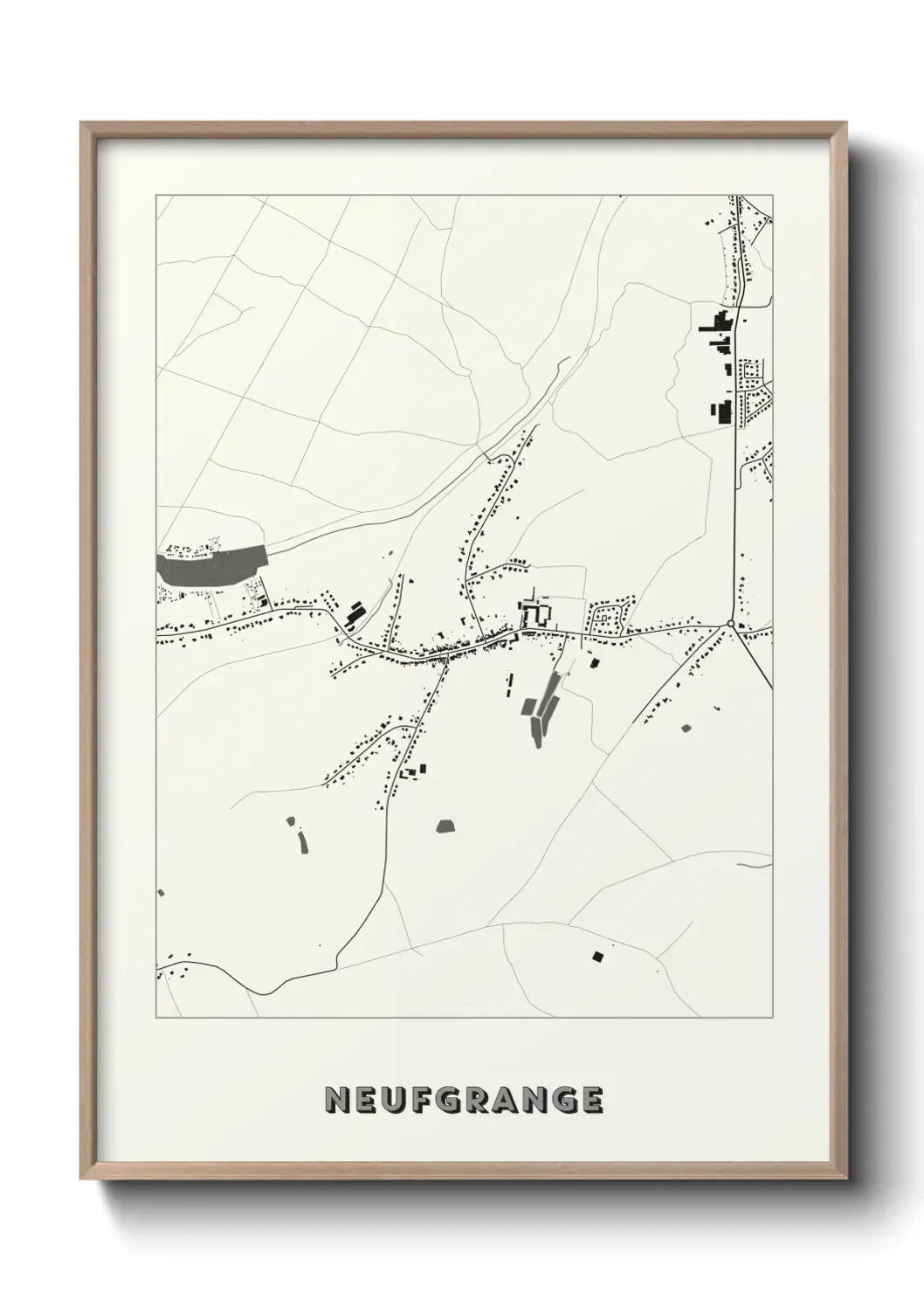 Un poster carte Neufgrange