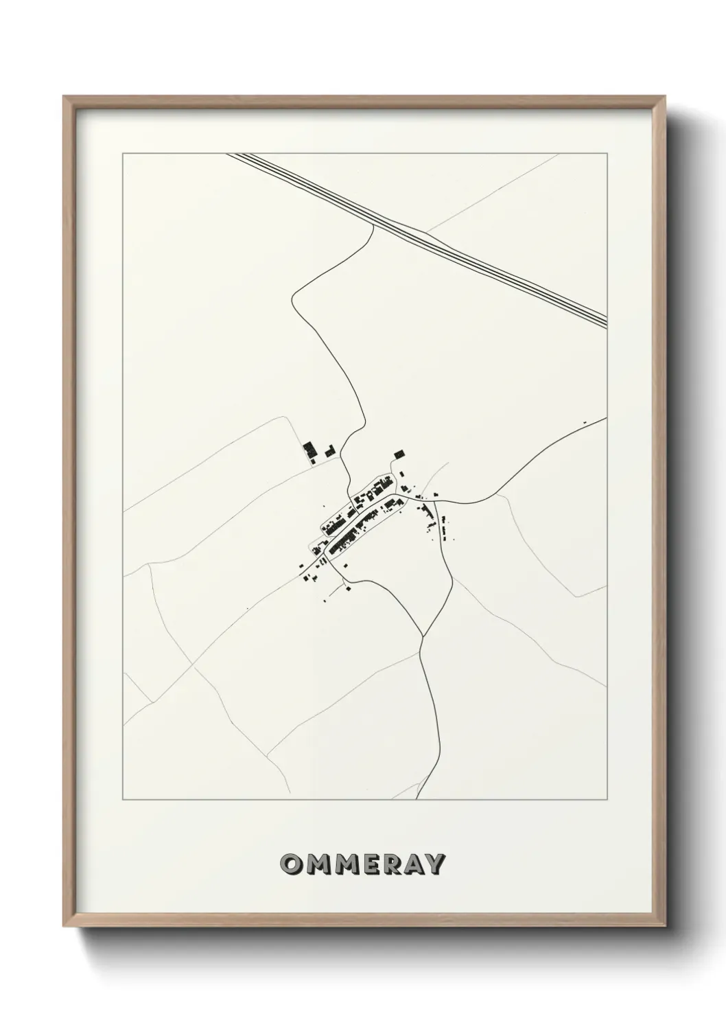 Un poster carte Ommeray