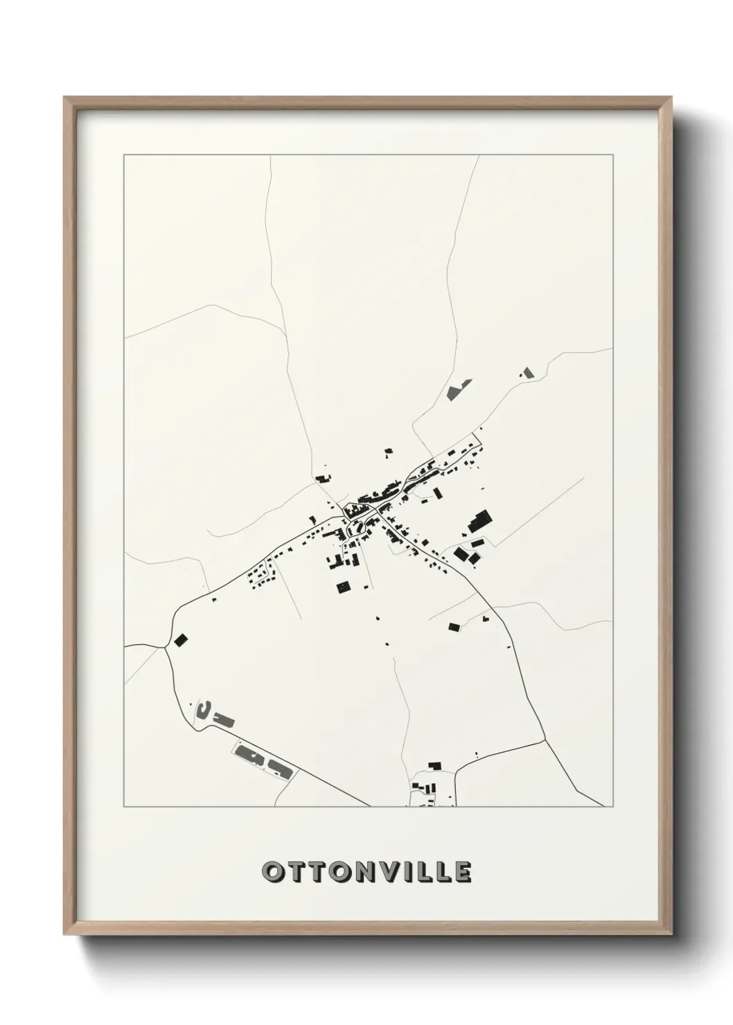 Un poster carte Ottonville