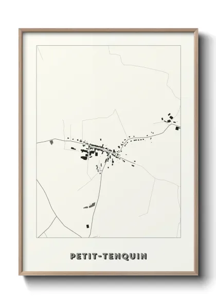 Une affiche de carte sur Petit-Tenquin