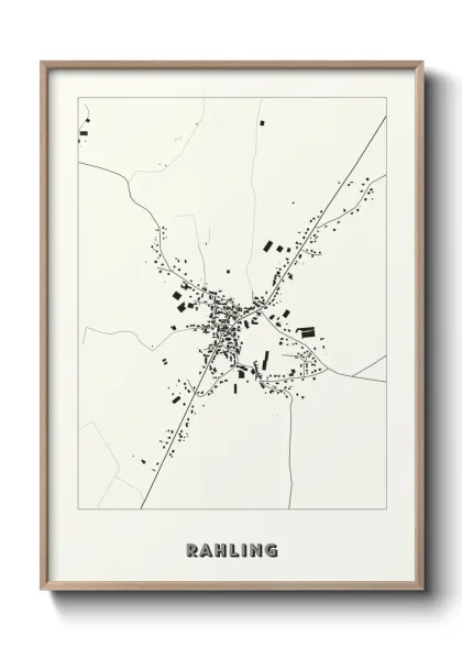 Une affiche de carte sur Rahling