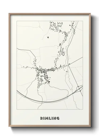 Une affiche de carte sur Rimling