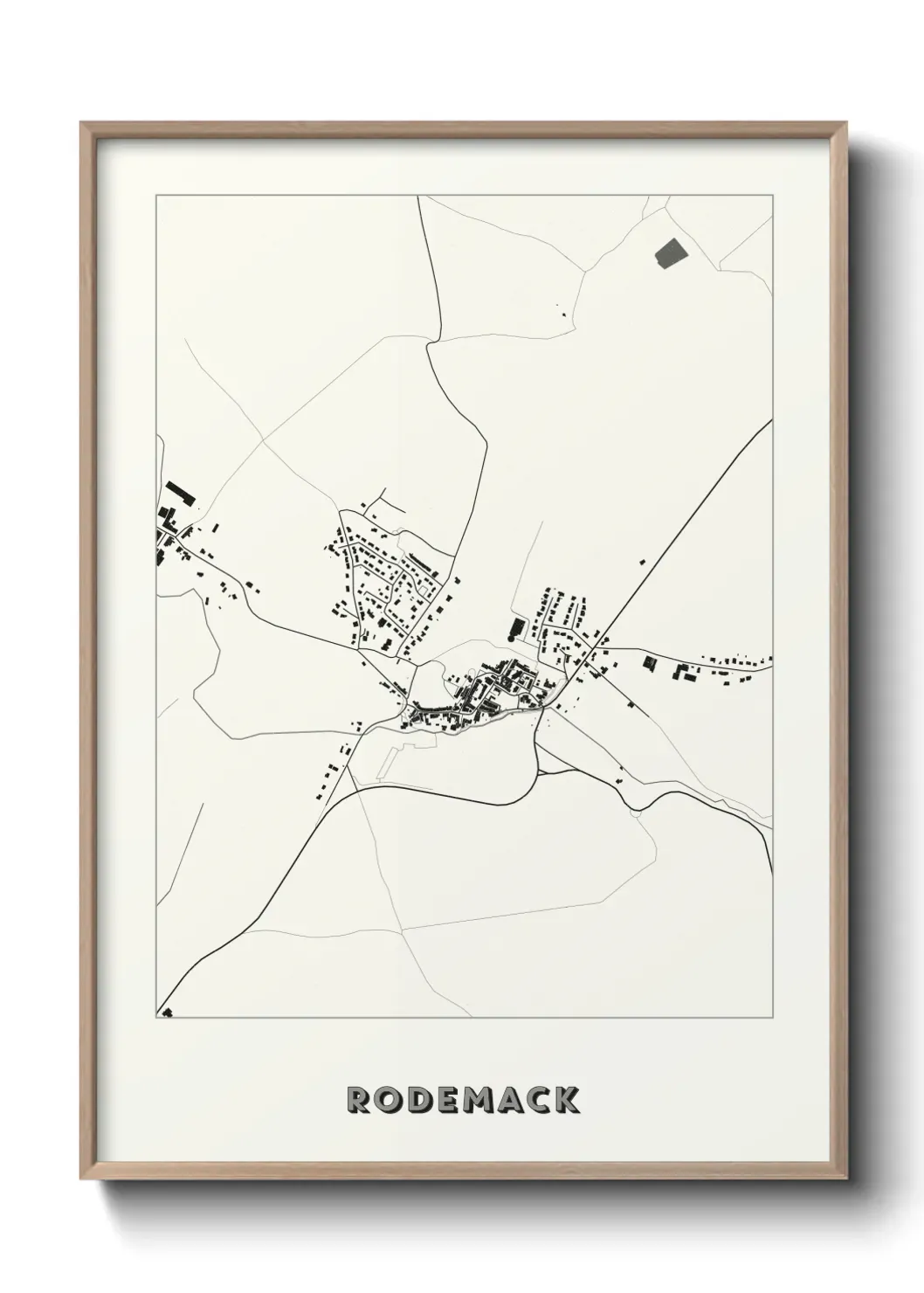 Un poster carte Rodemack