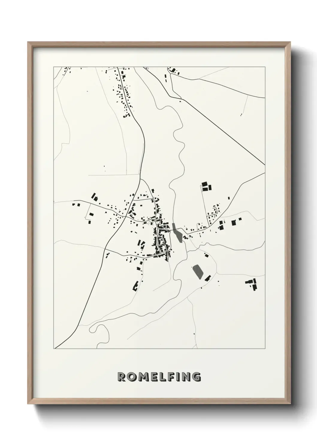 Un poster carte Romelfing