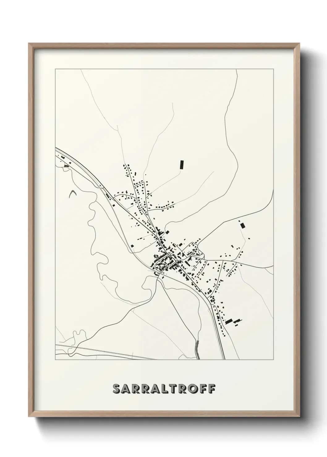 Un poster carte Sarraltroff