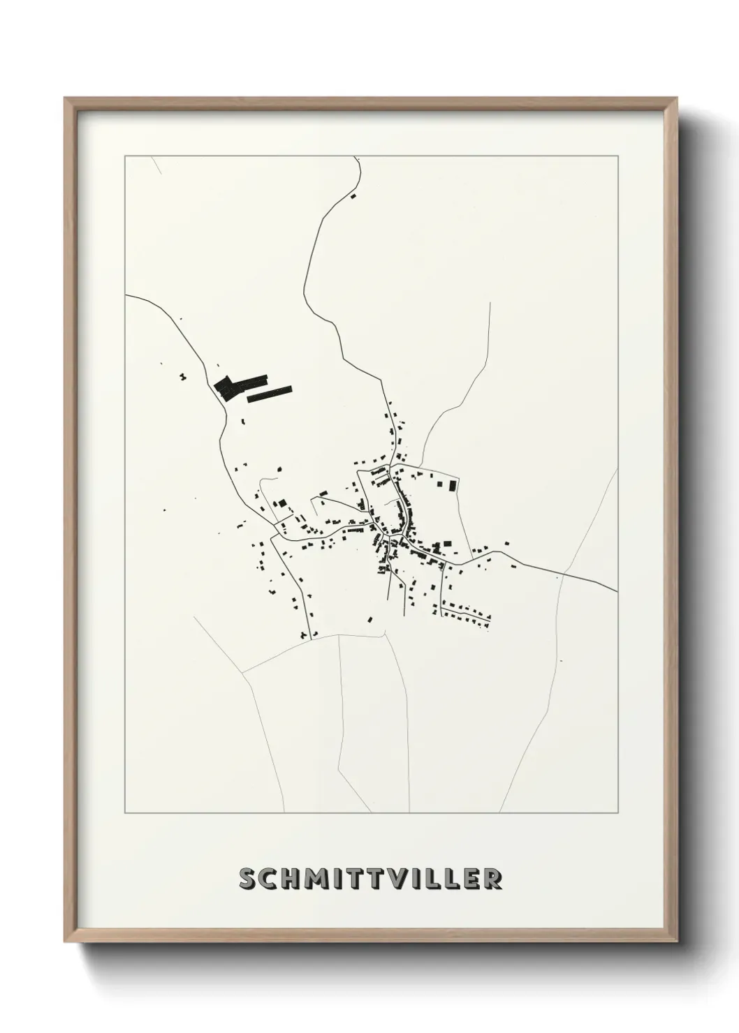 Un poster carte Schmittviller