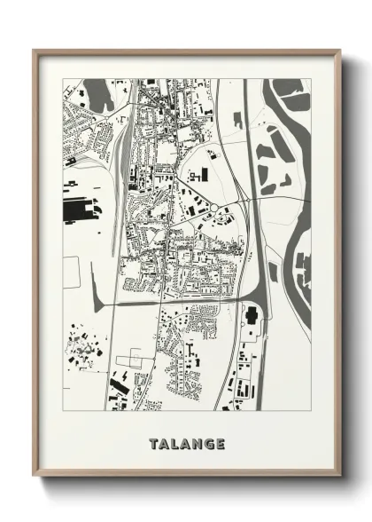 Une affiche de carte sur Talange