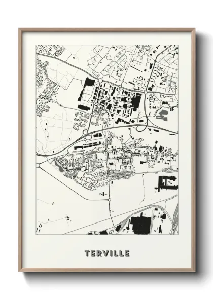 Une affiche de carte sur Terville