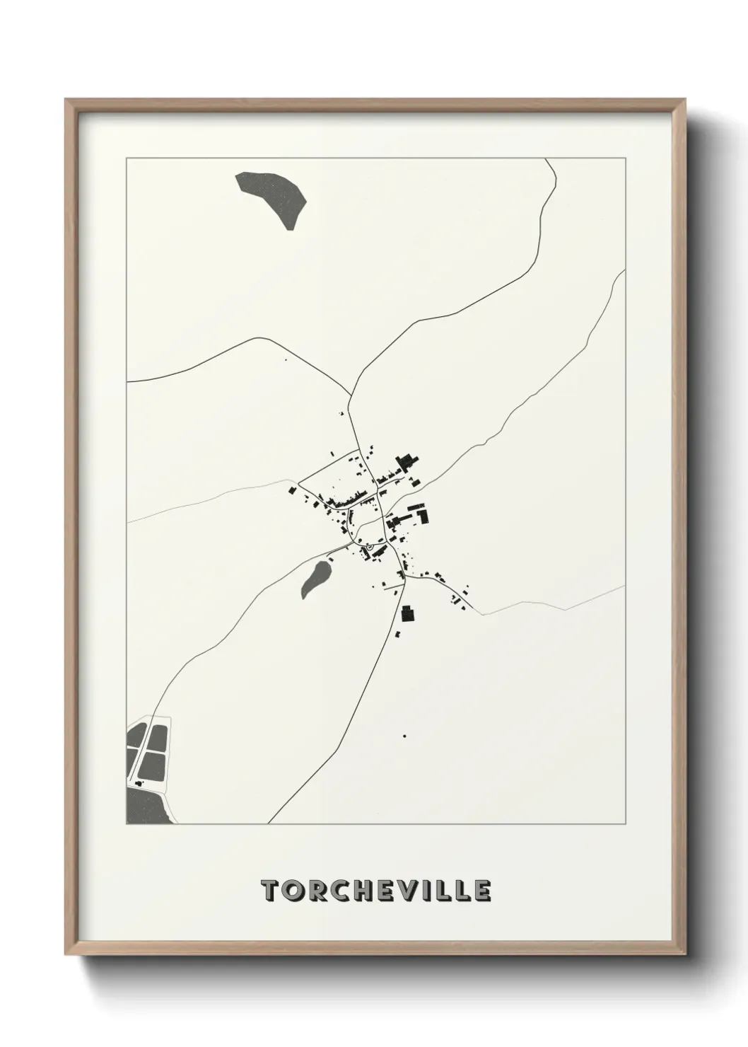 Un poster carte Torcheville