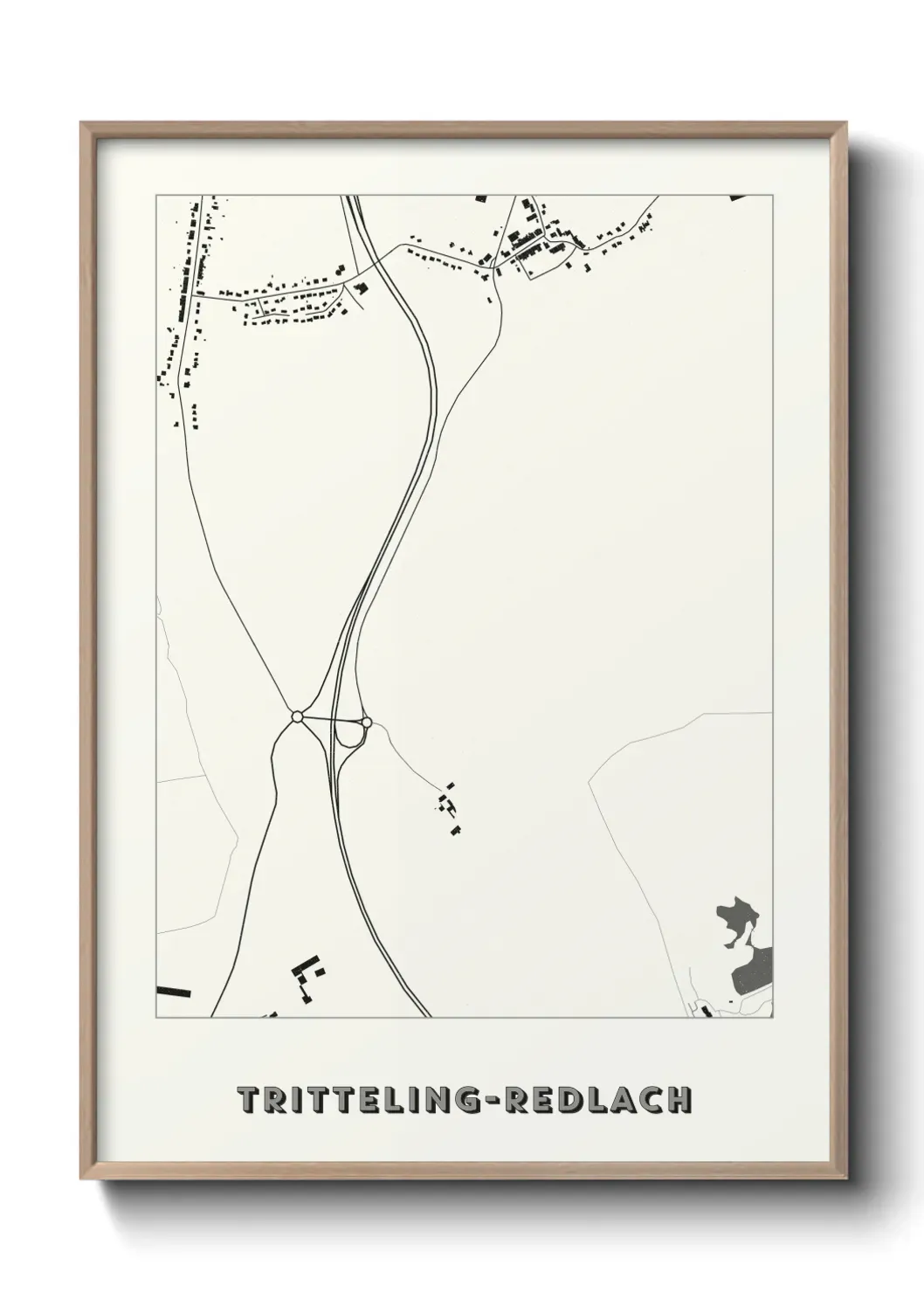 Un poster carte Tritteling-Redlach