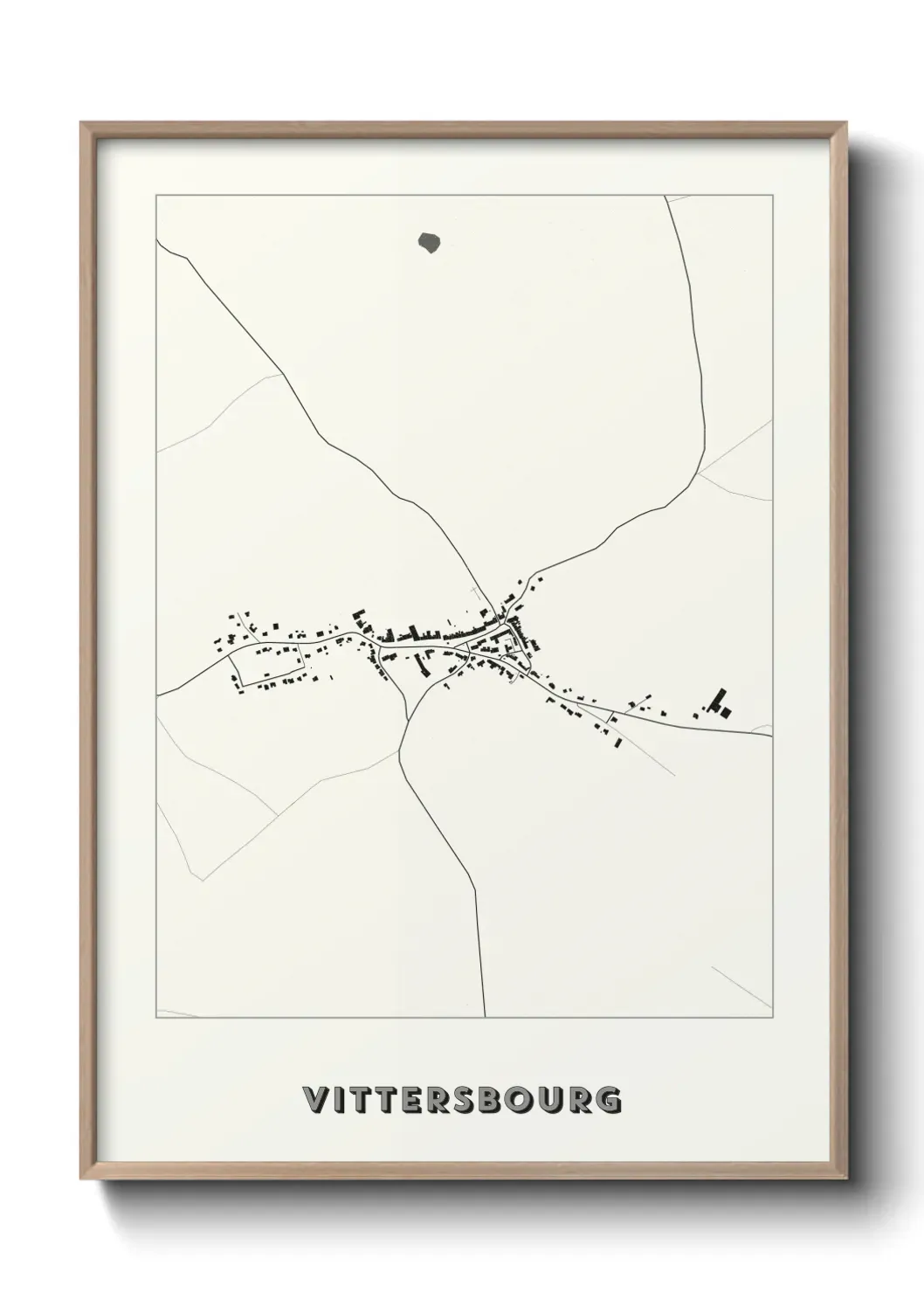 Un poster carte Vittersbourg