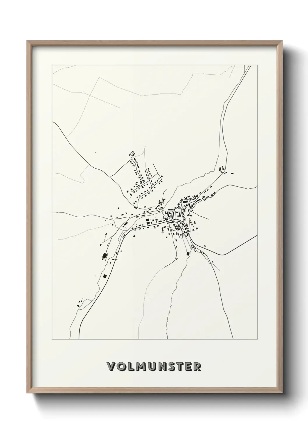 Un poster carte Volmunster