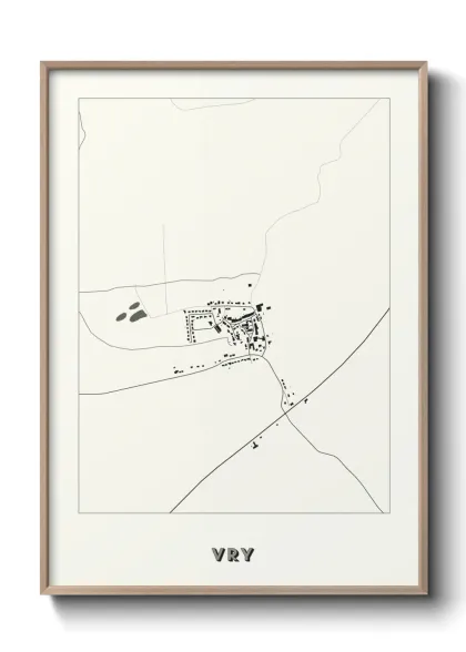 Une affiche de carte sur Vry