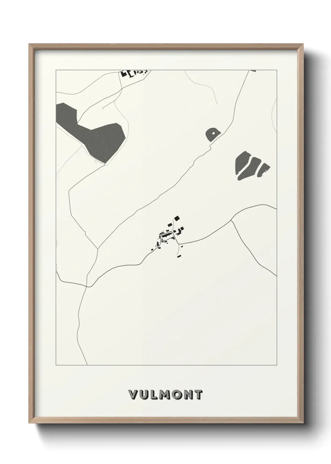 Un poster carte Vulmont