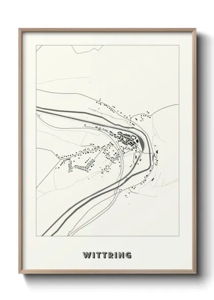 Une affiche de carte sur Wittring