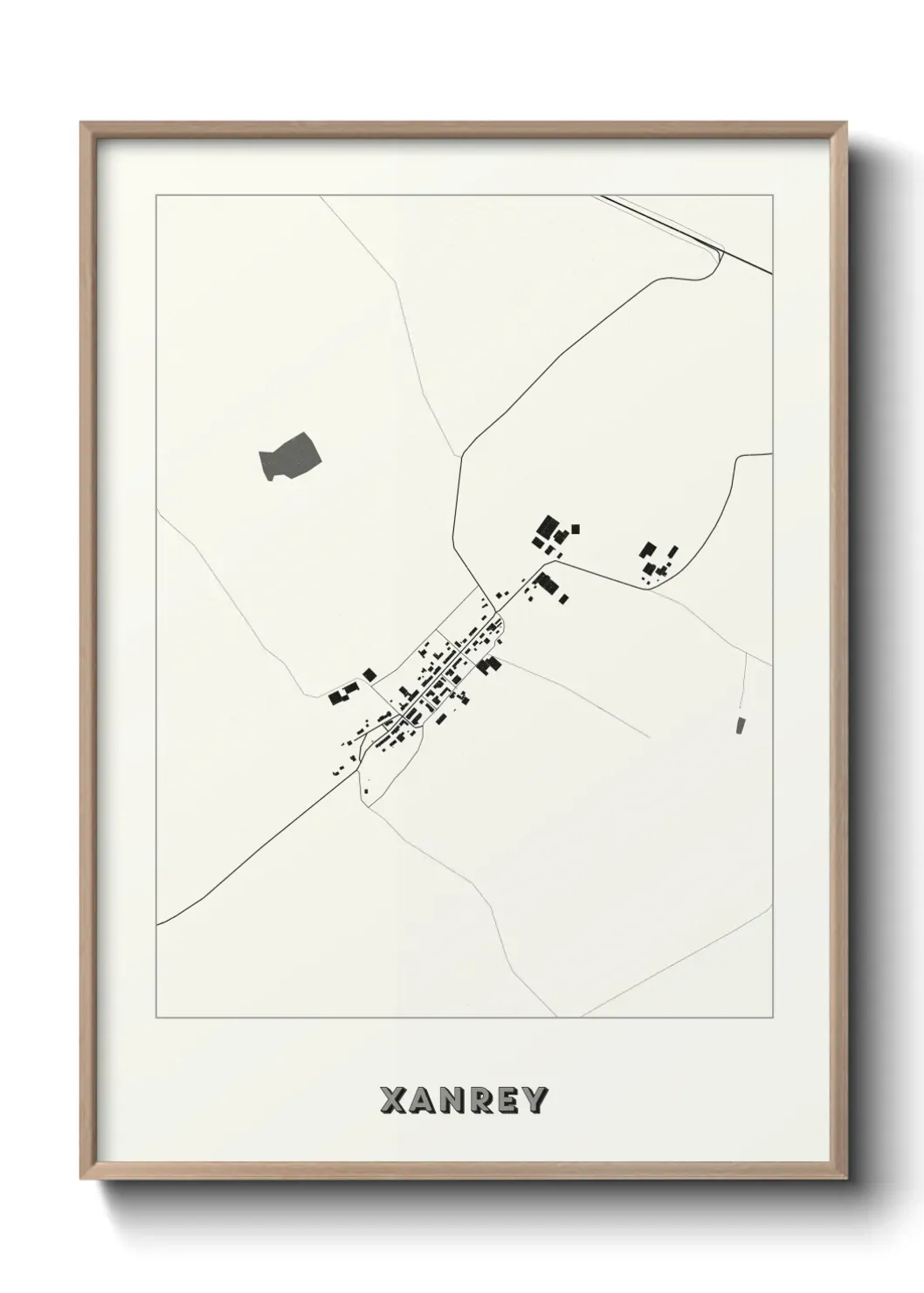 Un poster carte Xanrey