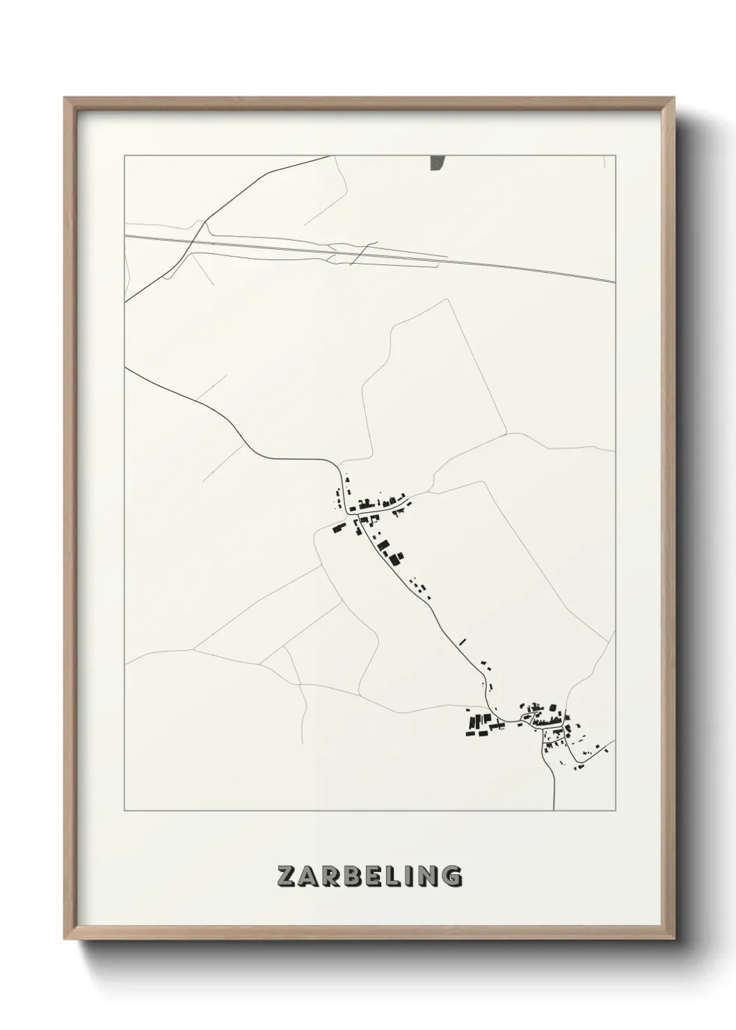 Un poster carte Zarbeling