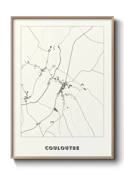 Une affiche de carte sur Couloutre